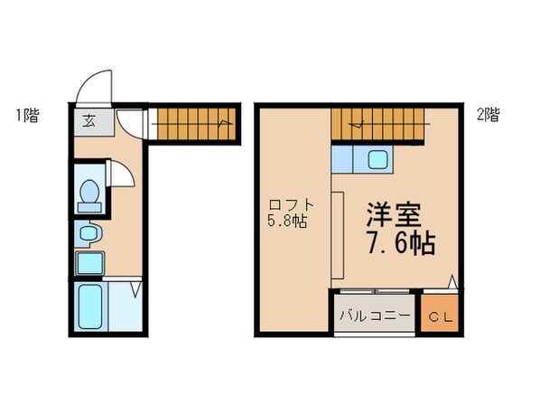 ピコロ九産大Ⅱの物件間取画像